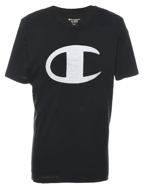 Bonus Savings sleek and warm coatChampion Black Printed T-shirt - S