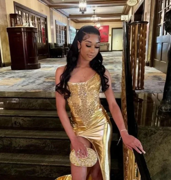 Fantastic Offers velvet dressSexy Gold Mermaid Prom Dress 2024 Elegant Shiny Diamond Applique High Split Black Girls Birthday Party Formal Vestido Festa Fantastic Offers velvet dressSexy Gold Mermaid Prom Dress 2024 Elegant Shiny Diamond Applique High Split Black Girls Birthday Party Formal Vestido Festa