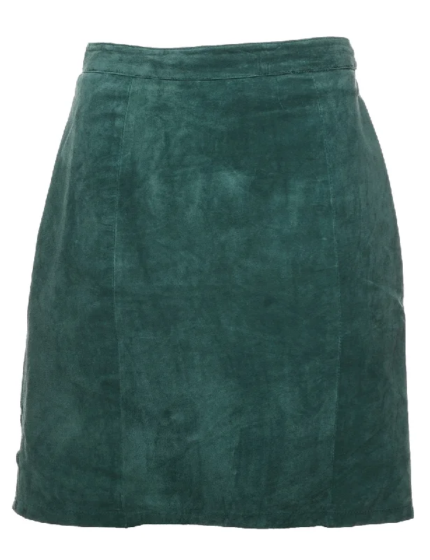 Act Now slim fit coatDark Green Suede A-line Skirt - S