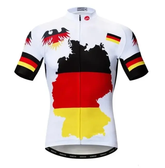 oversized gym sweatshirtGermany Map Short Sleeve Cycling Jersey