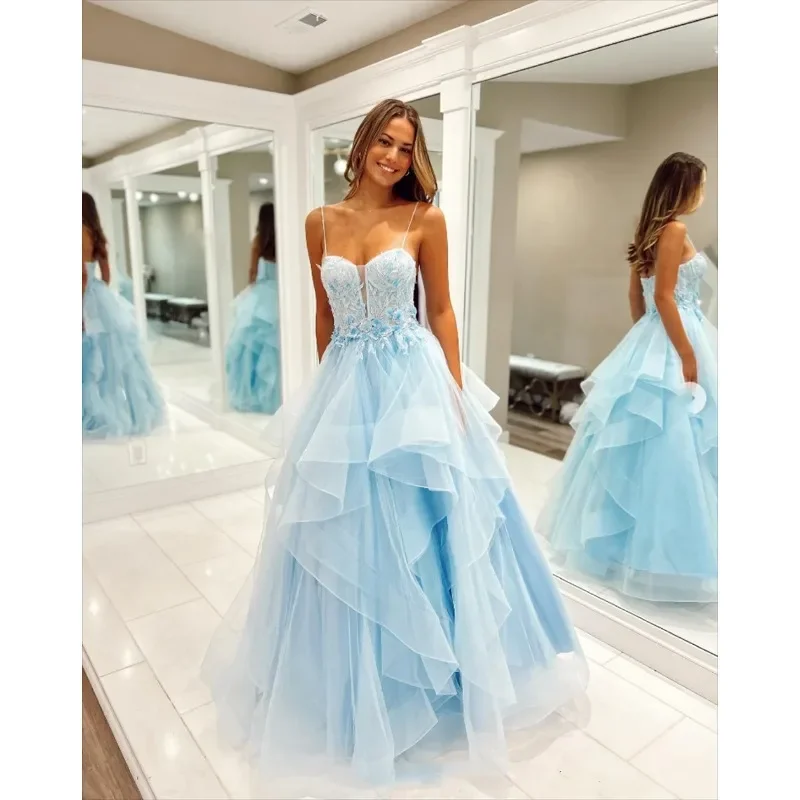 Price Drop Alert elegant evening dressFashion Women's Sleeveless Prom Dresses Ruffled Flower Graduate Formal Party Evening Gowns Tulle Wedding Party Vestidos Price Drop Alert elegant evening dressFashion Women's Sleeveless Prom Dresses Ruffled Flower Graduate Formal Party Evening Gowns Tulle Wedding Party Vestidos