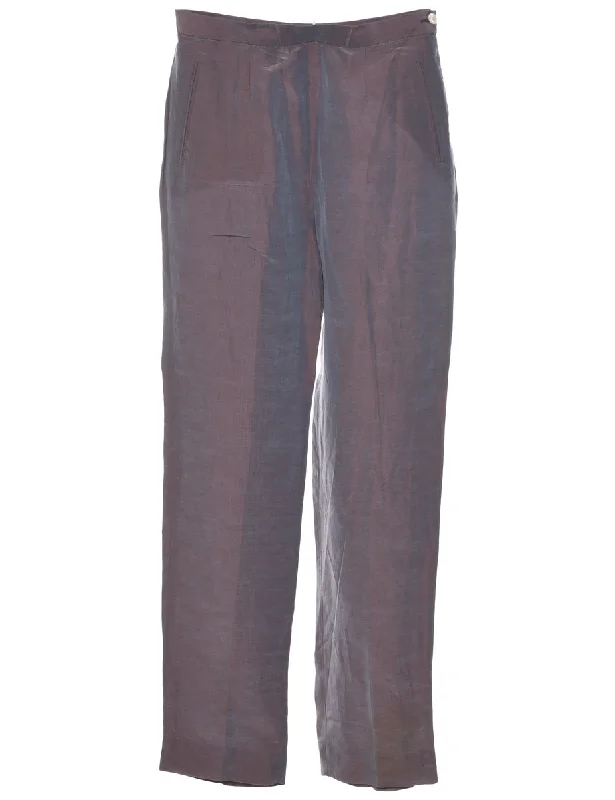 YEAR-End Sale faux fur coatGrey Trousers - W28 L32