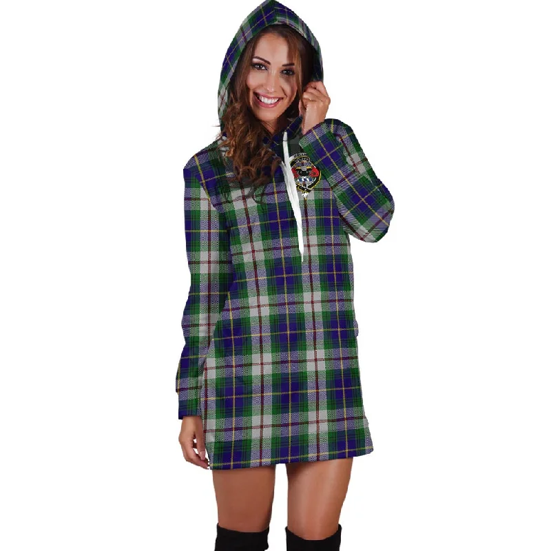 Unbeatable Prices MacLeod Of Californian Tartan Hoodie Dress with Family Crest