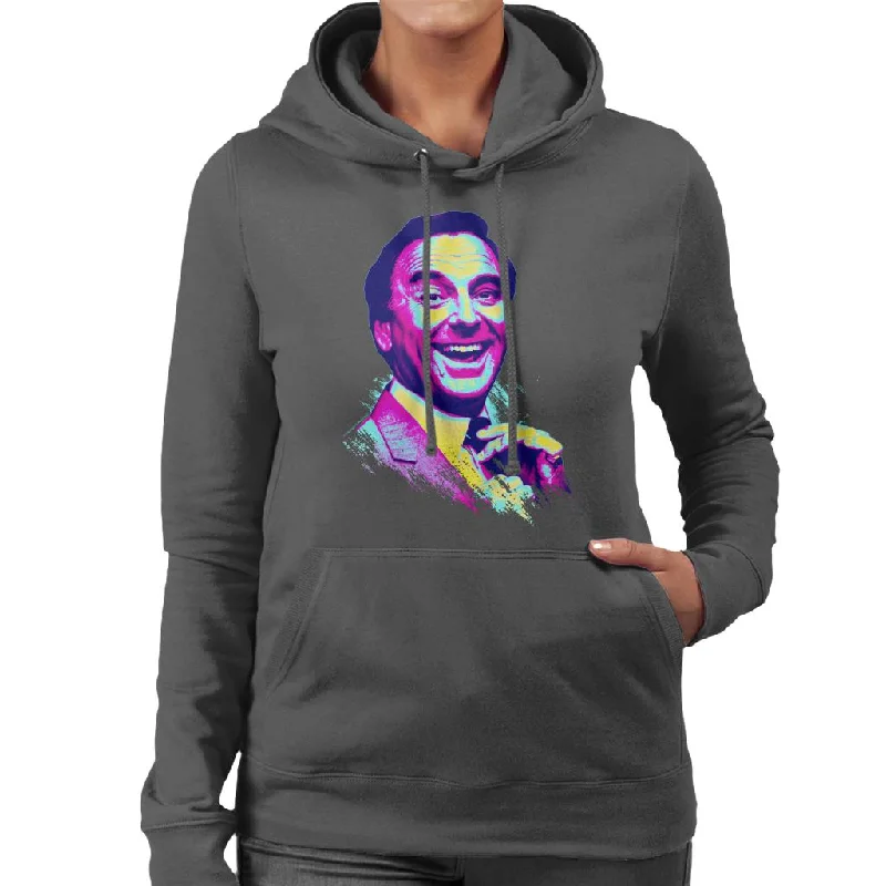 Can't Miss activewear hoodieTV Times Bob Monkhouse 1982 Pop Art Stylised Women's Hooded Sweatshirt Can't Miss activewear hoodieTV Times Bob Monkhouse 1982 Pop Art Stylised Women's Hooded Sweatshirt