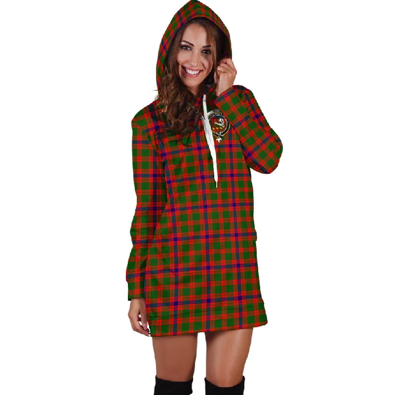 Instant Savings Skene Modern Tartan Hoodie Dress with Family Crest