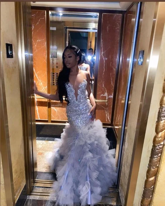 Fantastic Deals wrap-around dressSparkly Sequins Mermaid Prom Dress For Black Girls Fantastic Deals wrap-around dressSparkly Sequins Mermaid Prom Dress For Black Girls