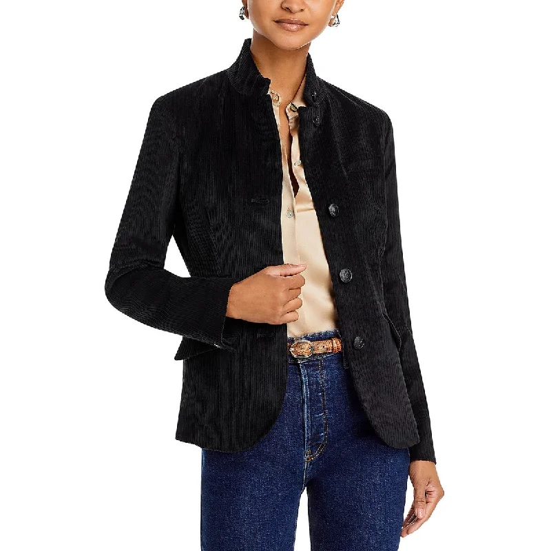 tailored coatSlade Womens Corduroy Suit Separate Collarless Blazer