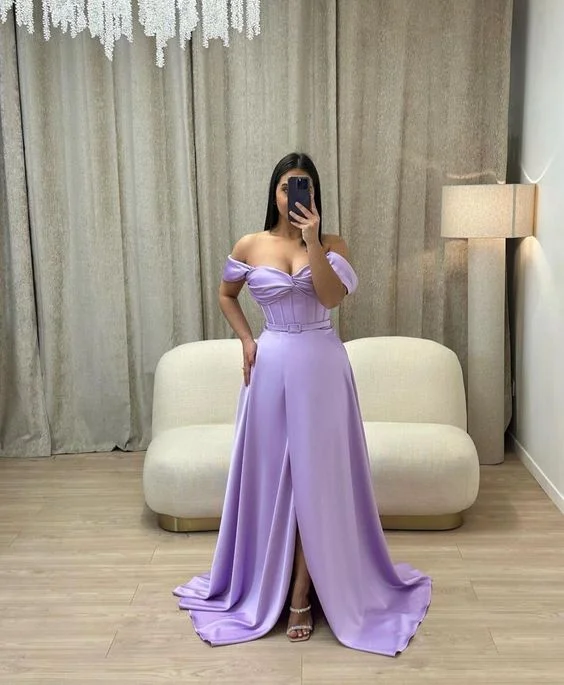 Deal Explosion chic dressPurple Off The Shoulder A-line Prom Dress,Senior Prom Gown Y7219 Deal Explosion chic dressPurple Off The Shoulder A-line Prom Dress,Senior Prom Gown Y7219