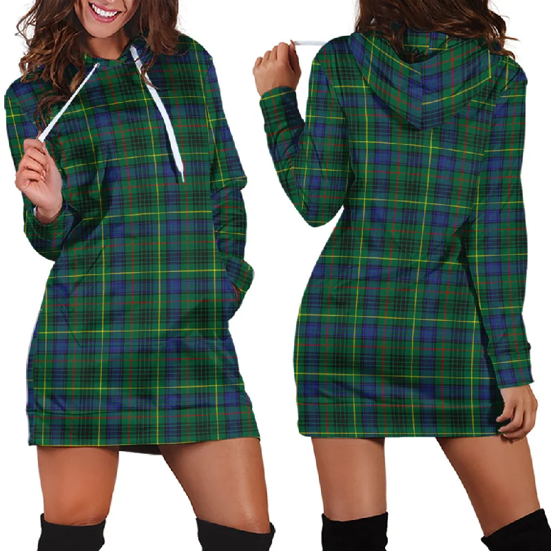 Daily Deals Stewart Hunting Modern Tartan Hoodie Dress