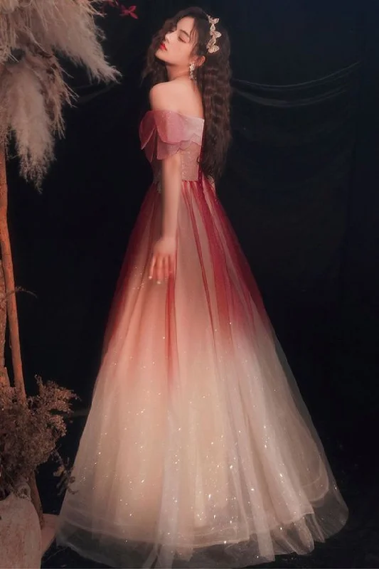 Special Discount chic dressCute Tulle Sequins Long Prom Dresses, A-Line Ombre Evening Dresses Y5850 Special Discount chic dressCute Tulle Sequins Long Prom Dresses, A-Line Ombre Evening Dresses Y5850