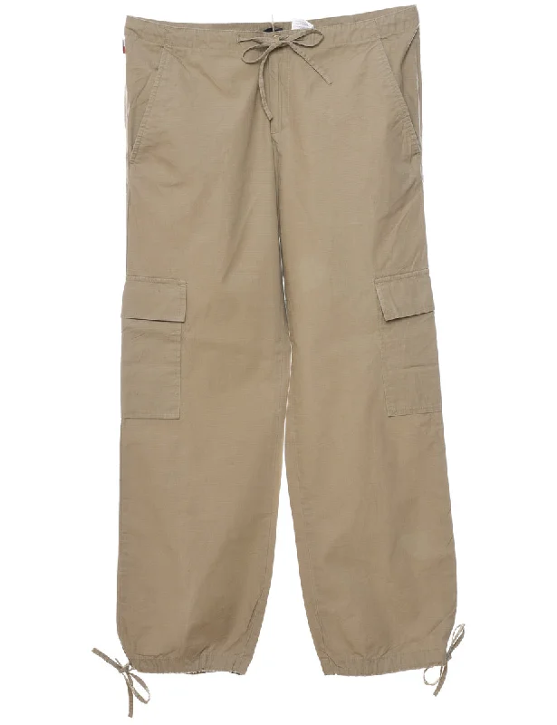 Amazing Deals lightweight coatTommy Hilfiger Beige Y2K Cargo Trousers - W34 L30