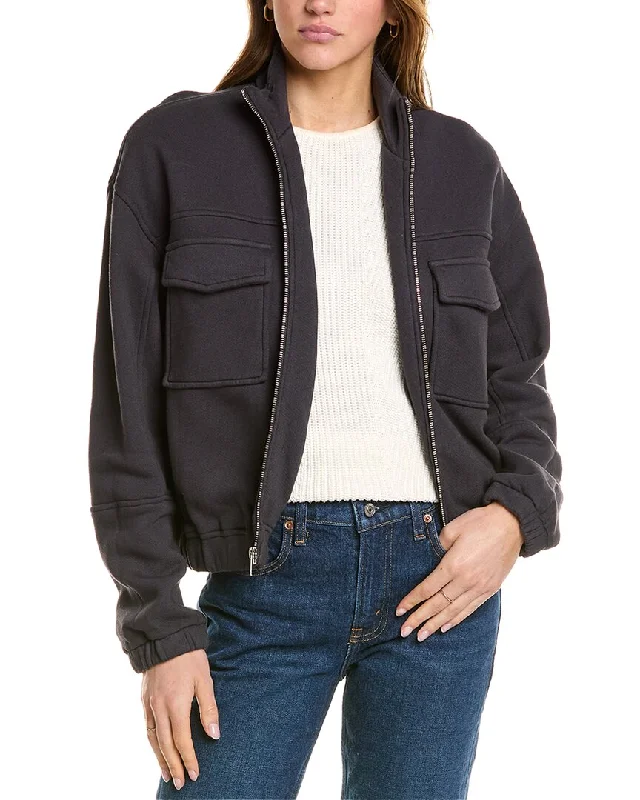 Year-End Sale fitted coatMonrow Seamed Bomber Jacket