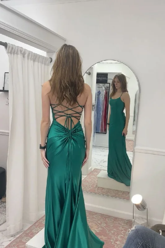 floral midi dressClassy Green Mermaid Prom Dress,Green Evening Dress Y7358