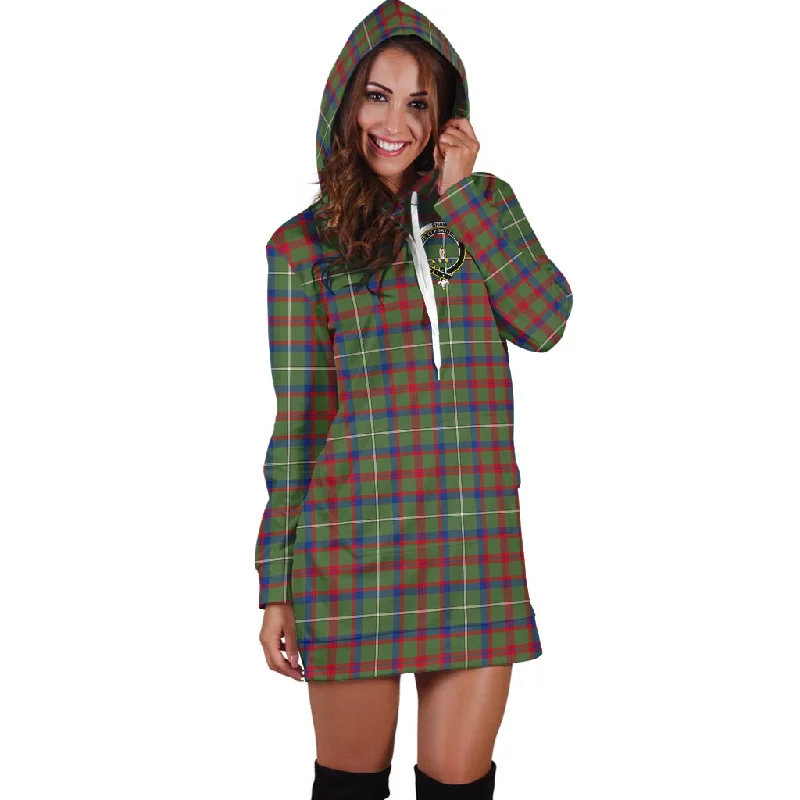 While Supplies Last Shaw Green Modern Tartan Hoodie Dress with Family Crest