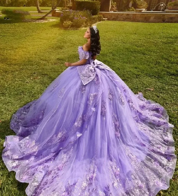 Reduced Prices lace dressLavender Lilac Quinceanera Dress With Bow Lace Applique Sequins Beading Mexican Sweet 16 Vestidos De XV 15 Anos Reduced Prices lace dressLavender Lilac Quinceanera Dress With Bow Lace Applique Sequins Beading Mexican Sweet 16 Vestidos De XV 15 Anos