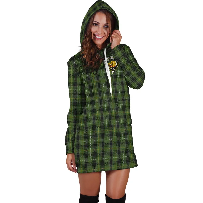Limited Stock MacIver Hunting Tartan Hoodie Dress with Family Crest
