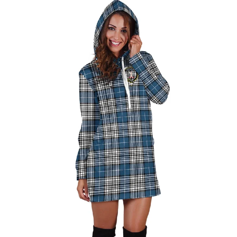 Members Only Napier Modern Tartan Hoodie Dress with Family Crest