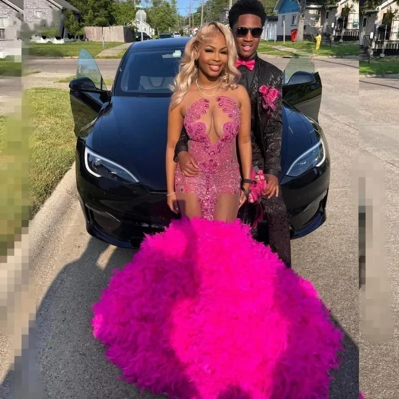 Take Advantage casual knit dressHot Pink Prom Dress For Black Girls 2024 Rhinestone Feathers Mermaid Party Gowns See Through Top Vestidos De Festa Take Advantage casual knit dressHot Pink Prom Dress For Black Girls 2024 Rhinestone Feathers Mermaid Party Gowns See Through Top Vestidos De Festa
