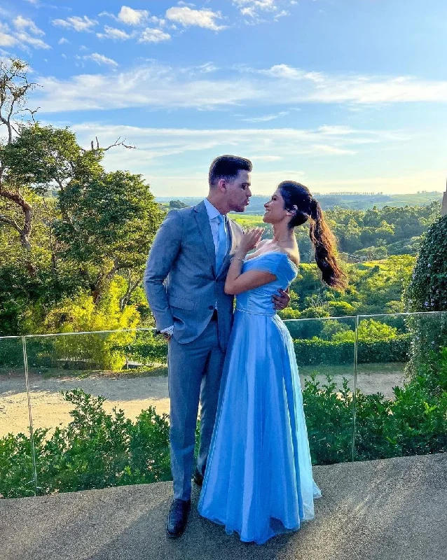 Bargain Blast party dressElegant Blue A-line Evening Dress,Blue Graduation Dress Y5703 Bargain Blast party dressElegant Blue A-line Evening Dress,Blue Graduation Dress Y5703