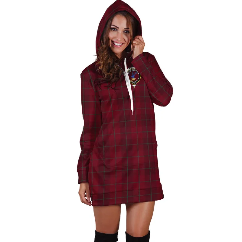 TIME-Limited Offer Stirling of Keir Tartan Hoodie Dress with Family Crest