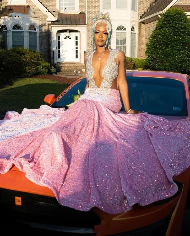 Overstock boho-chic dressLuxury Pink Prom Dress 2024 For Black Girls Sparkly Crystal Rhinestones Beading Sequins Gown Birthday Party Homecoming Gown Overstock boho-chic dressLuxury Pink Prom Dress 2024 For Black Girls Sparkly Crystal Rhinestones Beading Sequins Gown Birthday Party Homecoming Gown