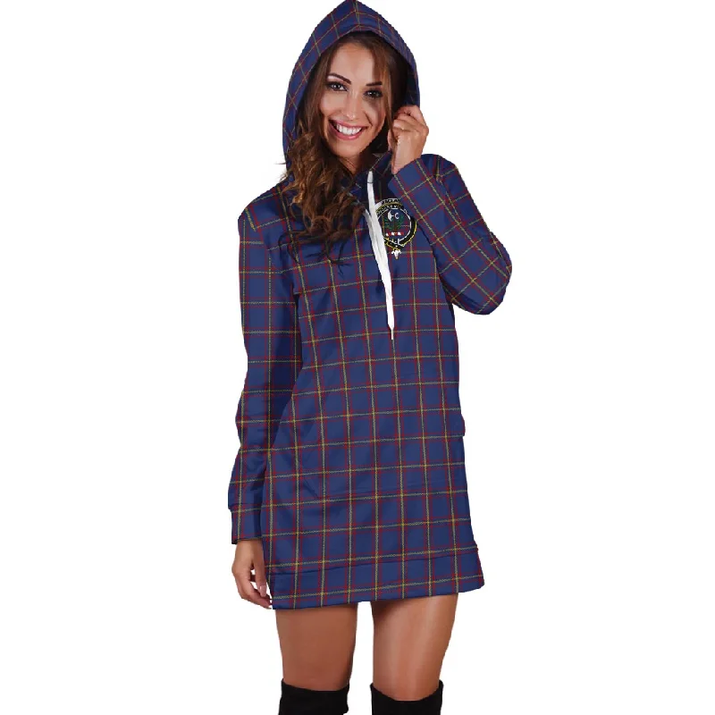 Closeout MacLaine of Lochbuie Tartan Hoodie Dress with Family Crest