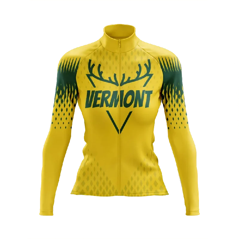 Crazy Deals fashion sportswear hoodieWomen's Vermont Long Sleeve Cycling Jersey