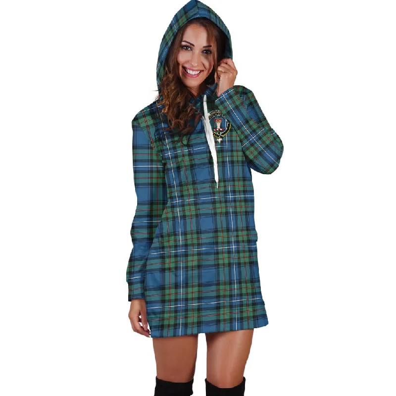 Daily Specials Robertson Hunting Ancient Tartan Hoodie Dress with Family Crest