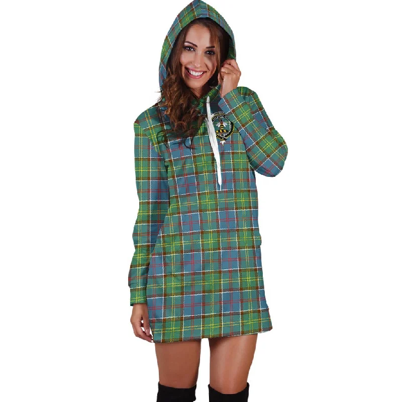 Clearance Event Whitelaw Tartan Hoodie Dress with Family Crest