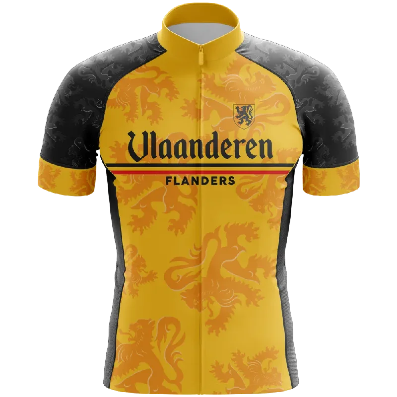 relaxed fit sports hoodieVlaanderen Flanders Yellow V2 Short Sleeve Cycling Jersey