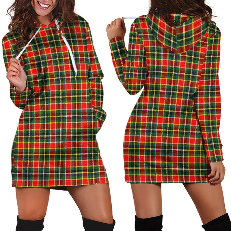 Deal Mania MacLachlan Hunting Modern Tartan Hoodie Dress