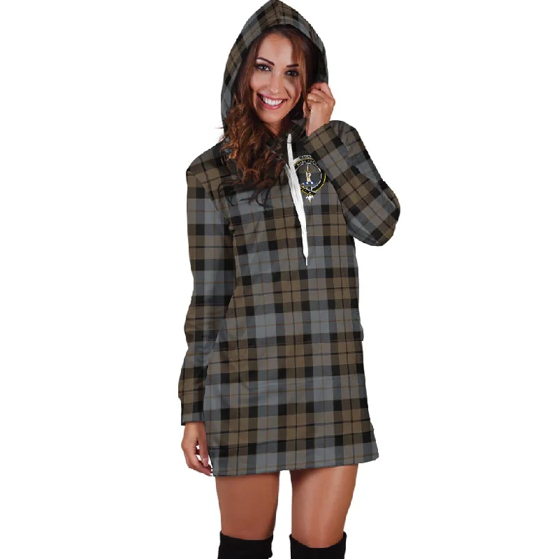Stock Up and Save MacKay Weathered Tartan Hoodie Dress with Family Crest