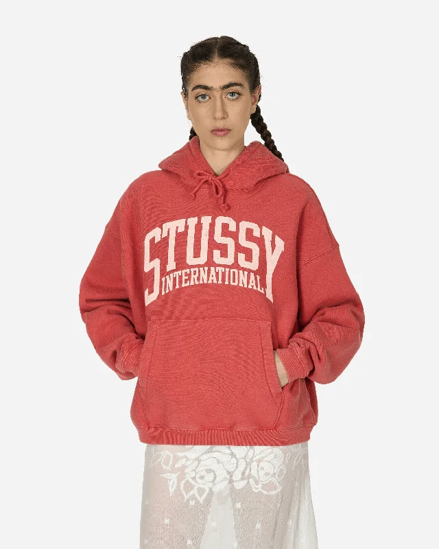 Deal Alert eco-friendly fitness hoodieInternational Hooded Sweatshirt Washed Red