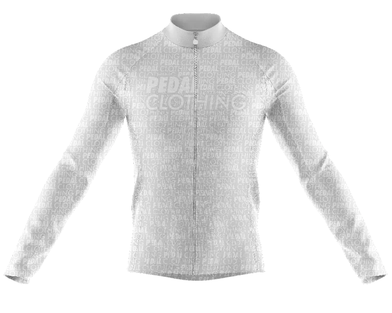 Price Cut cool workout sweatshirtPedal Clothing White Long Sleeve Cycling Jersey