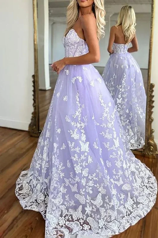 Exclusive Offers ruched dressStrapless Purple Lace Long Prom Dress, Sweetheart Neck Purple Formal Dress, Purple Lace Evening Dress Exclusive Offers ruched dressStrapless Purple Lace Long Prom Dress, Sweetheart Neck Purple Formal Dress, Purple Lace Evening Dress