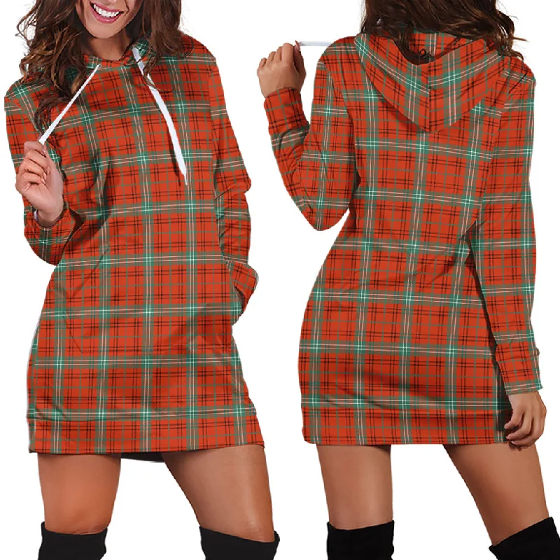 Final Clearance Morrison Red Ancient Tartan Hoodie Dress