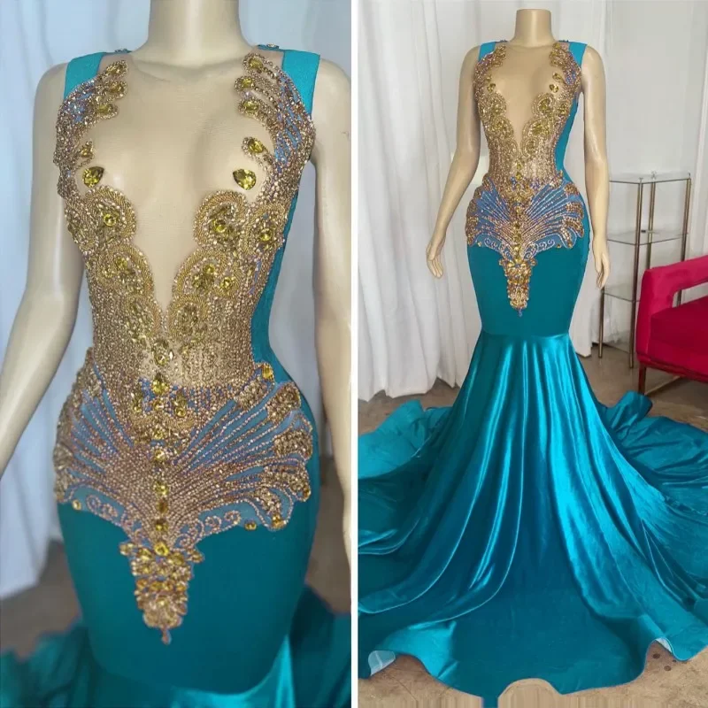 Flash Sale lace dressElegant Turquoise Prom Dresses For Black Girls Rhinestone Velvet Mermaid Party Gowns Evening Dress Flash Sale lace dressElegant Turquoise Prom Dresses For Black Girls Rhinestone Velvet Mermaid Party Gowns Evening Dress