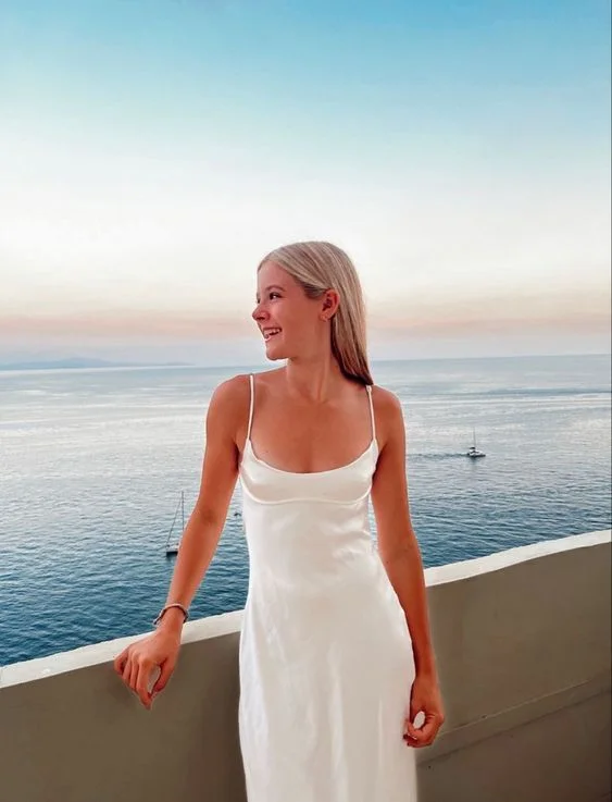 Instant Discount silk dressSimple White Spaghetti Straps Prom Dress,Summer White Beach Dress Y7146 Instant Discount silk dressSimple White Spaghetti Straps Prom Dress,Summer White Beach Dress Y7146