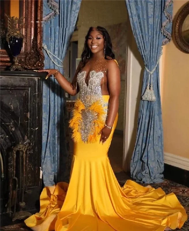 Clearance Items casual summer dressYellow O Neck Long Prom Dress 2024 Beaded Crystal Birthday Party Dresses Tassel Evening Gowns Feathers Formal Gown Robe De Bal Clearance Items casual summer dressYellow O Neck Long Prom Dress 2024 Beaded Crystal Birthday Party Dresses Tassel Evening Gowns Feathers Formal Gown Robe De Bal
