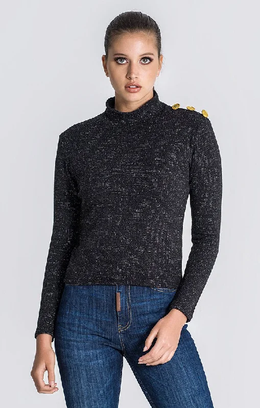 Special Savings minimaBlack Constellation Sparkle Turtleneck