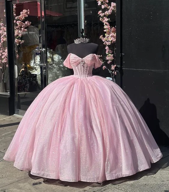 Price Slash casual slip dressGlitter Off The Shoulder Pink Ball Gown,Pink Sweet 16 Dress,Pink Princess Dress Y7002 Price Slash casual slip dressGlitter Off The Shoulder Pink Ball Gown,Pink Sweet 16 Dress,Pink Princess Dress Y7002