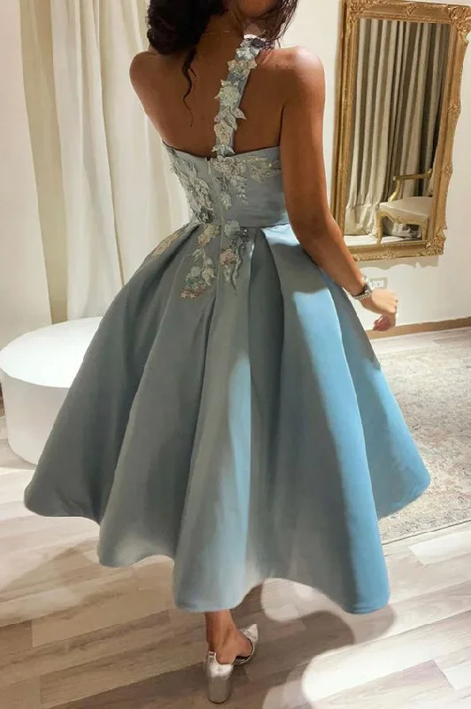 New Deals casual slip dressCute One Shoulder Satin Lace Short Prom Dress, A-Line Party Dress New Deals casual slip dressCute One Shoulder Satin Lace Short Prom Dress, A-Line Party Dress