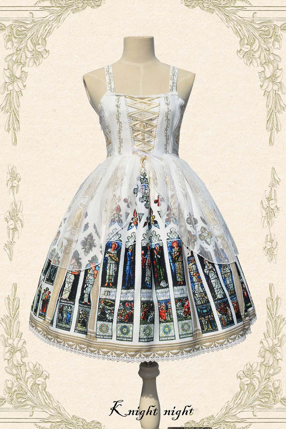 Midnight Madness denim dress(Buyforme)Knight Night~The Saint Priest~JSK II Lolita JSK Midnight Madness denim dress(Buyforme)Knight Night~The Saint Priest~JSK II Lolita JSK