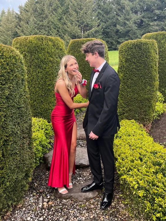 Stock Clearance wrap-around dressSexy Red Mermaid Side Slit Maxi Long Party Satin Prom Dress Y6820 Stock Clearance wrap-around dressSexy Red Mermaid Side Slit Maxi Long Party Satin Prom Dress Y6820