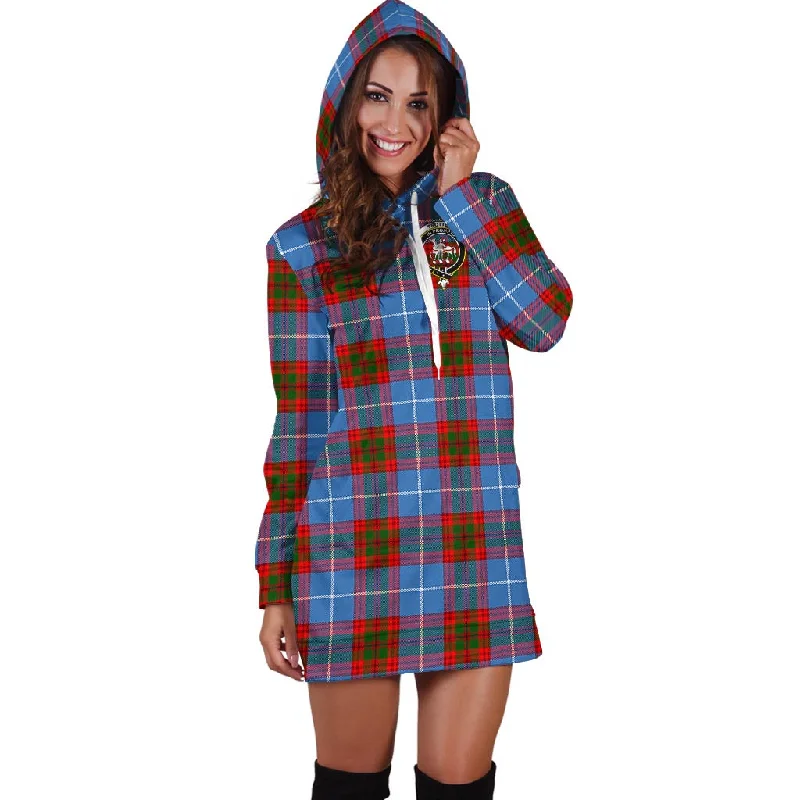 Discount Deals Trotter Tartan Hoodie Dress with Family Crest