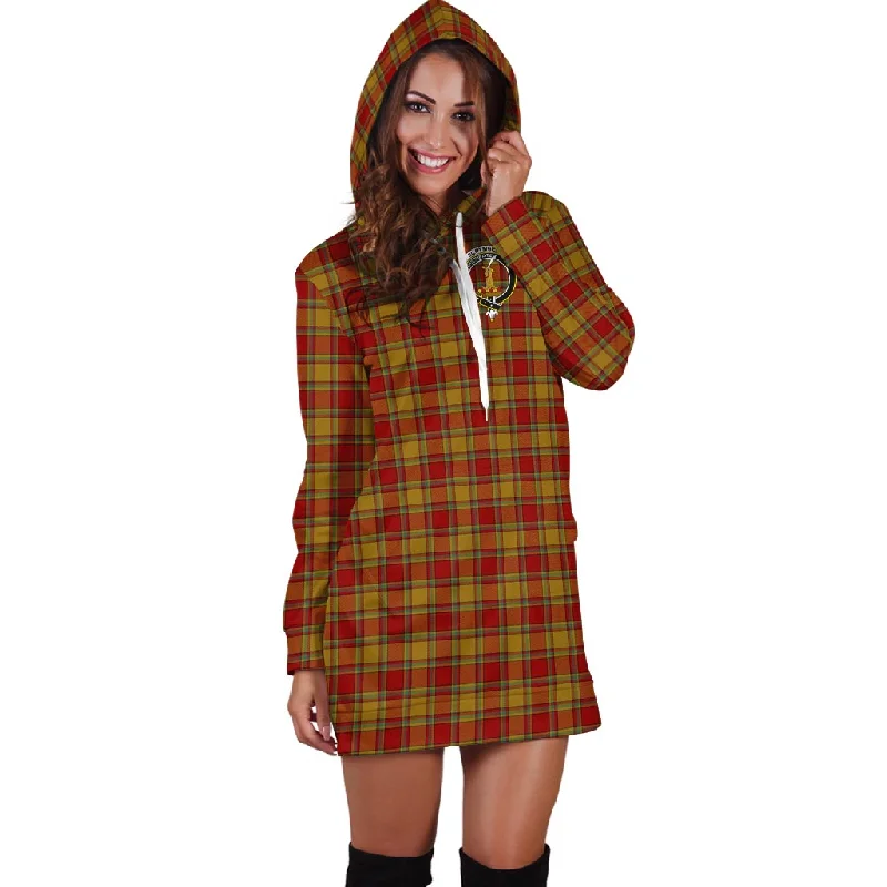 Exclusive Deal Scrymgeour Tartan Hoodie Dress with Family Crest