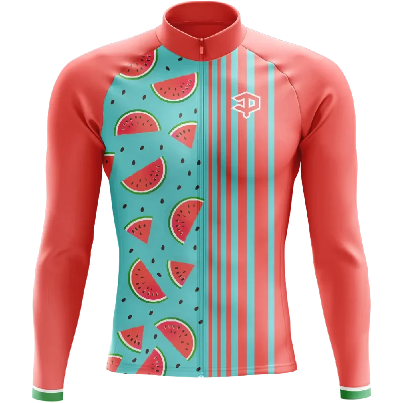 Unmissable Offer stylish training hoodieMelon Slice Long Sleeve Cycling Jersey