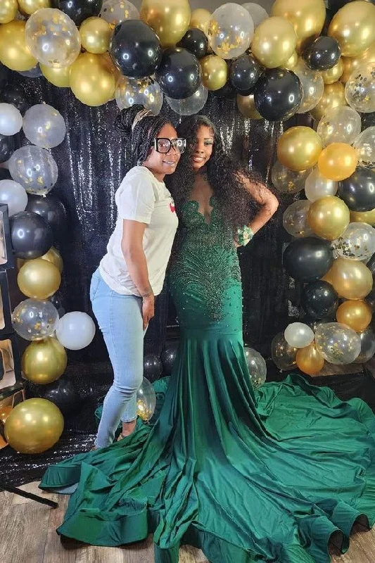 Closeout casual knit dressSaxy Long V-neck Sleeveless Mermaid Prom Dress With Beading Closeout casual knit dressSaxy Long V-neck Sleeveless Mermaid Prom Dress With Beading