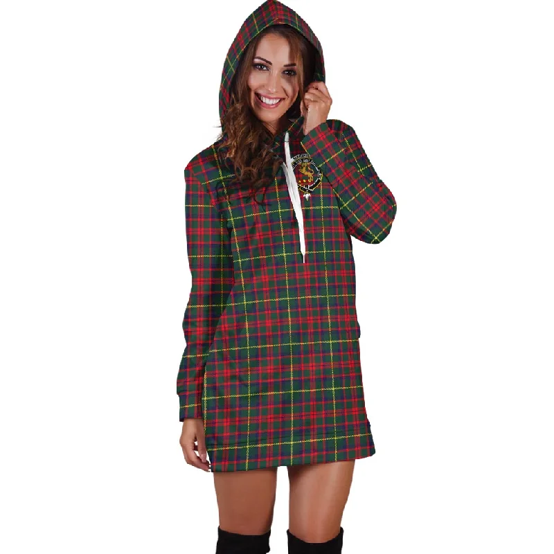 Savings Galore MacIntosh Hunting Modern Tartan Hoodie Dress with Family Crest