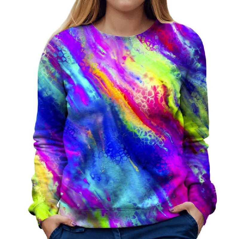 workout-ready hoodieColored Cracks Womens Sweatshirt